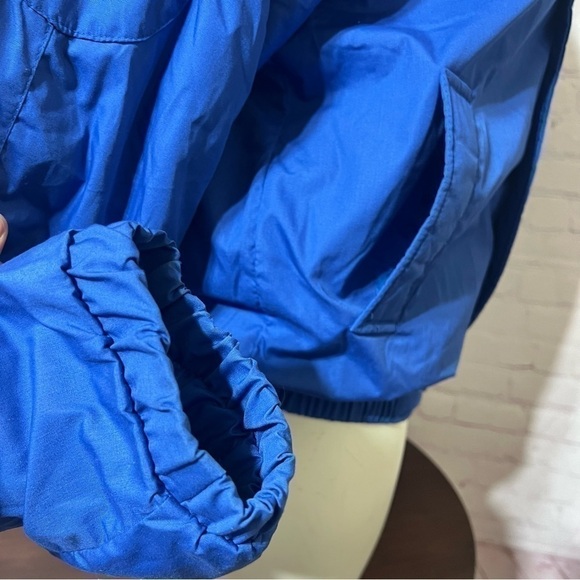 VINTAGE 90s blue Puffer Jacket Large Made in Korea Brand Grizzly GUC - Picture 8 of 16